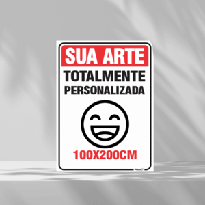 PLACA PS TAMANHO PERSONALIZADO