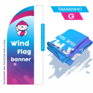 Wind Banner de Fibra Completo Promocional (G)