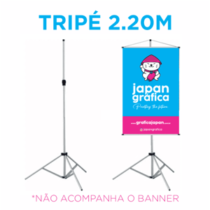 TRIPÉ ALUMÍNIO 2.20M ALUMÍNIO TRIPÉ C/ 2.20M  NÃO ACOMPANHA BANNER  FRETE GRÁTIS NAS COMPRAS ACIMA DE 100,00, CONSULTE AS REGIÕES.