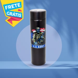 GARRAFA TÉRMICA COM TEMPERATURA AÇO INOX 230MM X 70MM X 70MM 4 CORES + BRANCO + VERNIZ ULTRA HD IMPRESSÃO DTF UV CAPACIDADE 500 ML / TAMPA COM ROSCA FRETE GRÁTIS NAS COMPRAS ACIMA DE 100,00, CONSULTE AS REGIÕES.