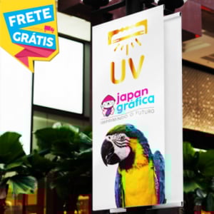 BANNER/FAIXA PERSONALIZADO UV LONA 340GR PERSONALIZADO 4X0 COR ULTRA-HD UV IMPRESSÃO UV BASTÃO E CORDÃO / TINTA ORIGINAL MADE IN JAPAN FRETE GRÁTIS NAS COMPRAS ACIMA DE 100,00, CONSULTE AS REGIÕES.