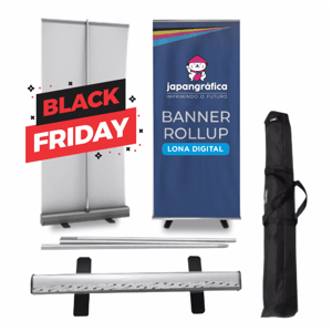 ROLL-UP COMPLETO LONA ALUMÍNIO | POLIESTIRENO 2.0M X 0.80M 4X0 COR ULTRA-HD EPSON LONA IMPRESSÃO DIGITAL 400GR COMPLETO 🚚 FRETE E ARTE GRÁTIS PARA O ESTADO DE SÃO PAULO!
