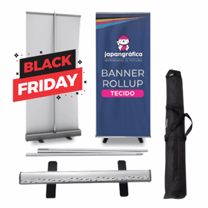 ROLL-UP COMPLETO TECIDO ALUMÍNIO | POLIESTIRENO 2.0M X 0.80M 4X0 COR ULTRA-HD EPSON TECIDO DTEX COMPLETO 🚚 FRETE E ARTE GRÁTIS PARA O ESTADO DE SÃO PAULO!