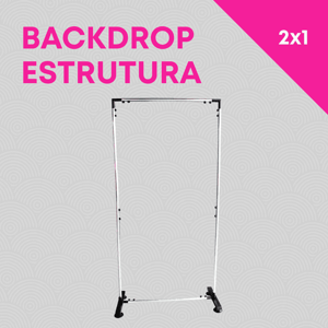 BACKDROP ESTRUTURA 2000x1000mm ALUMÍNIO DESMONTÁVEL RETANGULO   EMBALAGEM 🚚 FRETE E ARTE GRÁTIS PARA O ESTADO DE SÃO PAULO!