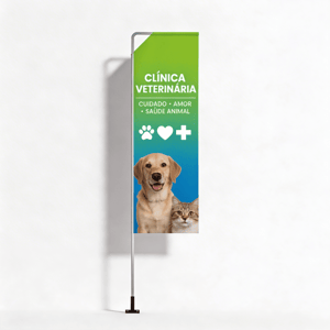 Wind Banner Full Parede (GG) Personalizado TECIDO TECNOSPORT 100% SINTÉTICO 3.20m x 0.65m DUPLA-FACE | IMPRESSÃO ULTRA-HD EPSON ESTRUTURA DE ALUMÍNIO DESMONTÁVEL FACA | PENA | VELA | ÂNGULO / SUPORTE DE AÇO 🚚 FRETE E ARTE GRÁTIS PARA O ESTADO DE SÃO PAULO!