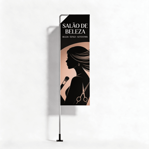 Wind Banner Full Parede (M) Personalizado TECIDO TECNOSPORT 100% SINTÉTICO 2.70m x 0.65m DUPLA-FACE | IMPRESSÃO ULTRA-HD EPSON ESTRUTURA DE ALUMÍNIO DESMONTÁVEL FACA | PENA | VELA | ÂNGULO / SUPORTE DE AÇO 🚚 FRETE E ARTE GRÁTIS PARA O ESTADO DE SÃO PAULO!