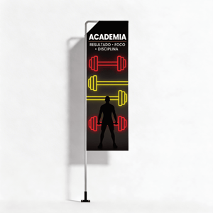 Wind Banner de Parede Full P TECIDO TECNOSPORT 100% SINTÉTICO 2.15m x 0.65m DUPLA-FACE | IMPRESSÃO ULTRA-HD EPSON ESTRUTURA DE ALUMÍNIO DESMONTÁVEL FACA | PENA | VELA | ÂNGULO / SUPORTE DE AÇO 🚚 FRETE E ARTE GRÁTIS PARA O ESTADO DE SÃO PAULO!