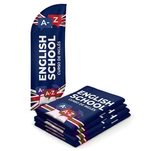 Tecido Wind Banner Sublimação (GG) TECIDO TECNOSPORT 100% SINTÉTICO 2.85M X 0.65M IMPRESSÃO ULTRA-HD EPSON DUPLA-FACE COSTURA INTERNA / FACA | PENA | VELA | ÂNGULO FRETE E ARTE GRÁTIS PARA O ESTADO DE SÃO PAULO!