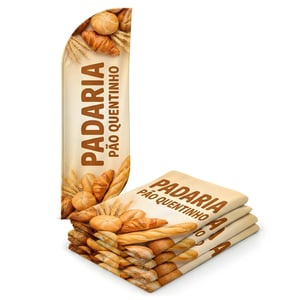 Tecido Wind Banner Profissional Personalizado (M) TECIDO TECNOSPORT 100% SINTÉTICO 1.95M X 0.65M IMPRESSÃO ULTRA-HD EPSON DUPLA-FACE COSTURA INTERNA / FACA | PENA | VELA | ÂNGULO FRETE E ARTE GRÁTIS PARA O ESTADO DE SÃO PAULO!