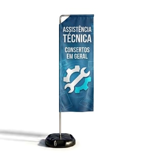 Wind Banner Full Alta Qualidade (M) TECIDO TECNOSPORT 100% SINTÉTICO 2.70m x 0.65m DUPLA-FACE | IMPRESSÃO ULTRA-HD EPSON ESTRUTURA DE ALUMÍNIO DESMONTÁVEL RETANGULAR / Base Titan Black Modelo Maleta com Alça 🚚 FRETE E ARTE GRÁTIS PARA O ESTADO DE SÃO PAULO!