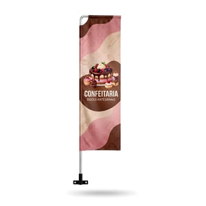 Wind Banner Full de Parede Profissional (M) TECIDO TECNOSPORT 100% SINTÉTICO 2.70m x 0.65m DUPLA-FACE | IMPRESSÃO ULTRA-HD EPSON ESTRUTURA DE ALUMÍNIO DESMONTÁVEL FACA | PENA | VELA | ÂNGULO / SUPORTE DE AÇO 🚚 FRETE E ARTE GRÁTIS PARA O ESTADO DE SÃO PAULO!
