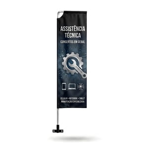 Wind Banner Full de Parede para Divulgação (GG) TECIDO TECNOSPORT 100% SINTÉTICO 3.20m x 0.65m DUPLA-FACE | IMPRESSÃO ULTRA-HD EPSON ESTRUTURA DE ALUMÍNIO DESMONTÁVEL FACA | PENA | VELA | ÂNGULO / SUPORTE DE AÇO 🚚 FRETE E ARTE GRÁTIS PARA O ESTADO DE SÃO PAULO!