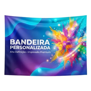 Bandeira Personalizada para Exposição TECIDO OXFORD HD ÚNICA-FACE 4x0 COR   🚚 FRETE E ARTE GRÁTIS PARA O ESTADO DE SÃO PAULO!
