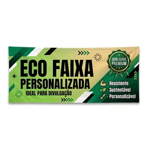 ECO FAIXA HD TAMANHO PERSONALIZADO Tecido Fibra Sintética DTEX  4x0 Cor Impressão Ultra-HD Sublimática Pedido mínimo R$ 100,00 🚚 FRETE E ARTE GRÁTIS PARA O ESTADO DE SÃO PAULO!