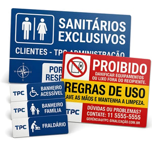 PLACA PS 70CM X 50CM