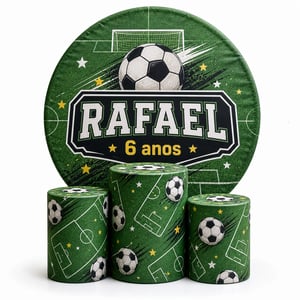 KIT FESTA PERSONALIZADO HELANCA PLUS 0.120 G/M2 1,50m x 1,50m 4x0 COR - IMPRESSÃO ULTRA HD SUBLIMÁTICA EPSON ESTRUTURA E CILINDROS NÃO INCLUSOS COSTURA OVERLOQUE COM ELÁSTICO, 01 TECIDO REDONDO E 03 TECIDOS CILÍNDRICOS 🚚 FRETE E ARTE GRÁTIS PARA O ESTADO DE SÃO PAULO!