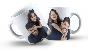 Caneca Cerâmica Personalizada Porcelana Tamanho da Arte 18x10cm Branca Sublimação  