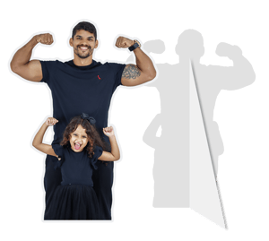 TOTEM PVC PVC Totem PVC 4x0 Adesivado impressão UV Corte Contorno 