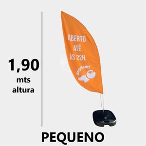 Wind Banner 1,90 mts de altura - Pequeno - Completo