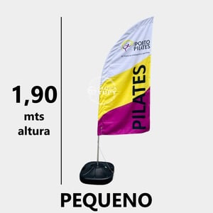 Wind Banner 1,90 mts de altura - Pequeno - Completo