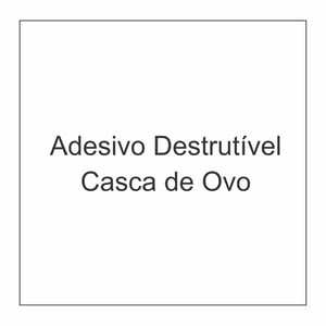 Lacre Adesivo Destrutivel - Vinil Casca de Ovo Vinil Adesivo Destrutível Casca de Ovo m² - Digite a medida em cm nos campos abaixo. Colorido frente 4x0 Sem revestimento Meio corte Personalizado Entregue em cartela.