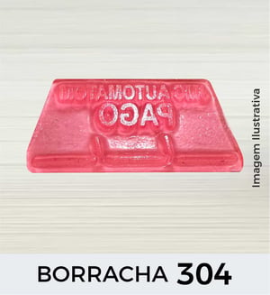 Borracha Ref. 304 Borracha 2,3x5,9 cm    