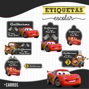 kit 80 etiquetas Escolares