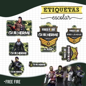 kit 160 etiquetas Escolares