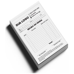 Bloco preto e branco 105x148mm em sulfite 75g com 100 folhas cada Sulfite 75g 105x148mm 1x0 sem enobrecimento Blocagem com 100 folhas 