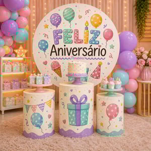 Kit Festa Personalizado Tecidos