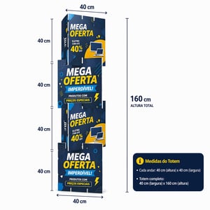 Totem Triedro - Totem Polionda 3mm