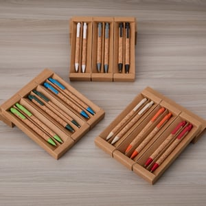 Kit Ecológico Caneta e Lapiseira Cortiça - 06083