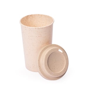 Copo Fibra de Arroz 350ml Fibra de Arroz Altura :  13,5 cm  Largura :  8 cm  Circunferênci Silk 1 cor   