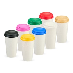 Copo Fibra de Arroz 550ml Fibra de Arroz Altura :  16 cm  Largura :  8,9 cm  Circunferênci Silk 1 cor   