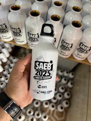 Squeeze Alumínio 420ml - 09138 Alumínio Altura :  17,6 cm  Largura :  6,6 cm  Circunferên 1x0 - Silk   