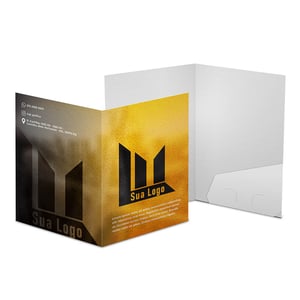 PASTAS OFF SET 230G C/ BOLSA OFF SET 230G 440x310mm 4X0 LAMINAÇÃO BRILHO OU FOSCO  