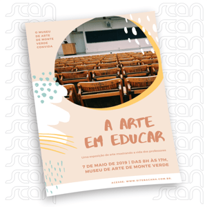 Cartaz 30x45cm (250 unidade) papel couchê 115g 30x45 cores 4.0  corte reto 