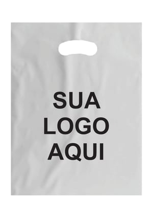 SACOLA PLÁSTICA G (40X50CM) IMPRESSÃO UMA COR