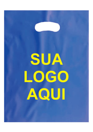 SACOLA PLÁSTICA G (40X50CM) IMPRESSÃO UMA COR Sacola Polietileno (PEDB) 40X50cm Impressão só frente   
