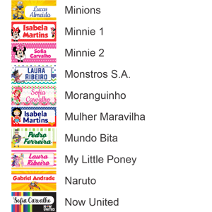 Kit 160 Etiquetas Escolares Personalizadas | À Prova d’Água | Vinil Premium