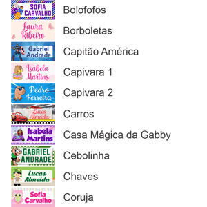 Kit 160 Etiquetas Escolares Personalizadas | À Prova d’Água | Vinil Premium