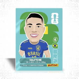 Placa Figurinha GIGANTE da Copa A3 - Personalizada