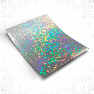 Impressão A4 Papel Holográfico Adesivo Papel Especial A4  Efeito Diamante Sem Acabamento Papel Adesivo