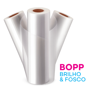 Laminação - BOPP 27 micras   Brilho ou Fosco  