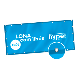 Lona | Com Ilhós - 280g   4x0   