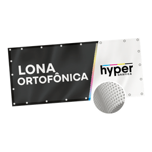 Lona Ortofônica 260g  4x0 Semi Brilho  