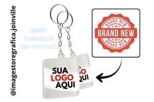 Chaveiro Acrilico Quadrado