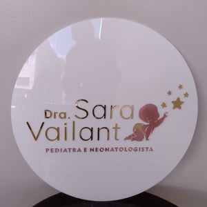 Placa com logo da empresa para recepção - Personalizado –  Alta Qualidade - 60x60cm