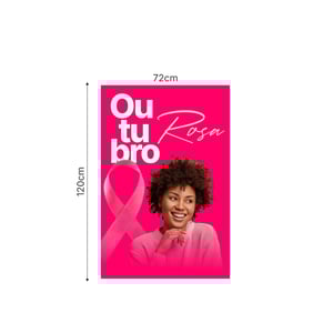 Adesivo Vitrine Divulgação Outubro Rosa