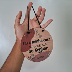 Placa Decorativa Para Porta